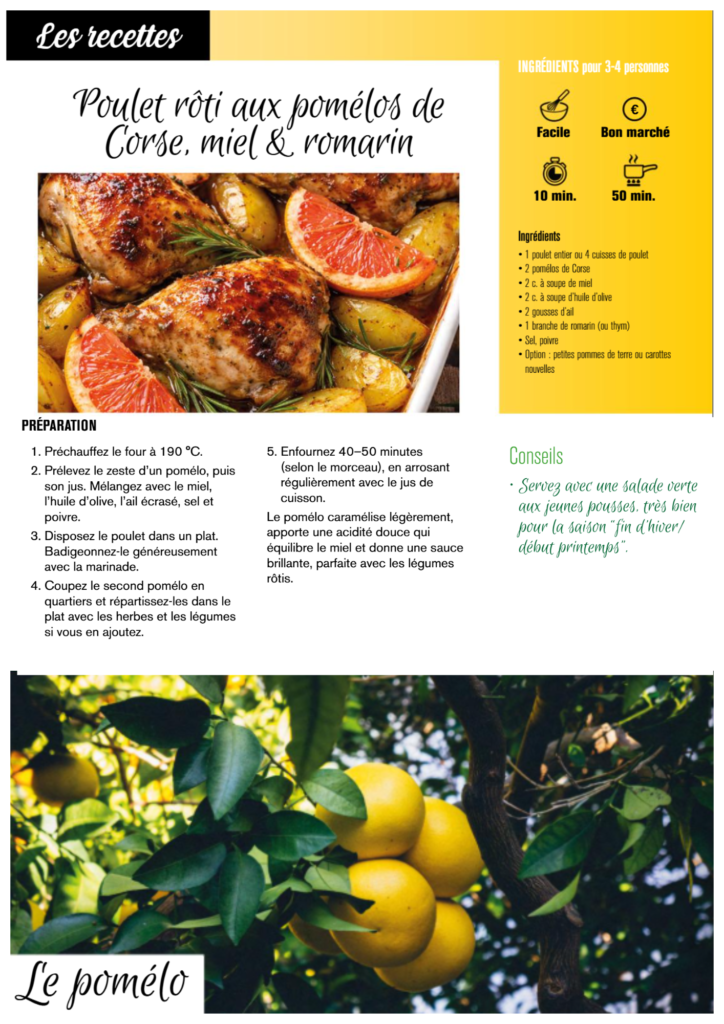 recette poulet roti aux pomelos 